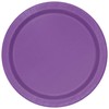 Unique 34474 tableware 7" Round Dessert Plates | Pretty Purple
