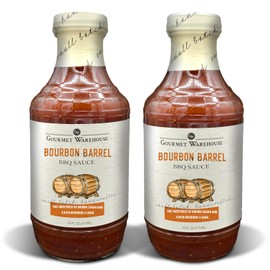 Gourmet Warehouse BBQ Sauces, 16 Fl ozs, 2 Pack (Bourbon Barrel)