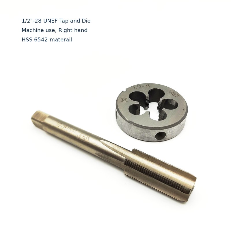 AtticZone 1/2"-28 UNEF Tap and Die, 1/2 x 28 UNEF