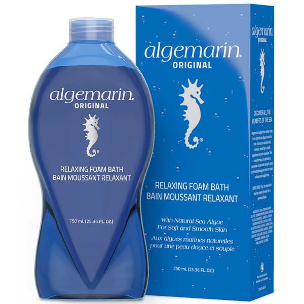 Algemarin Original Scent Foam Bath – European Sea Algae Aromatherapy (1-Pack, 750 ml)
