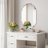 GOAND Silver Wall Mirror-Beveled Edge Frameless Mirror for Bathroom, Vanity,