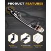 Rear Right Door Handle w/End Cap Cover, Compatible with 2016-2020