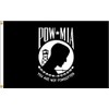 POW MIA Single Sided 5ftx8ft Nylon Flag 5x8 Made In