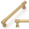 Amerdeco 10 Pack Champagne Bronze Knurled Cabinet Pulls 5 Inch(128mm)