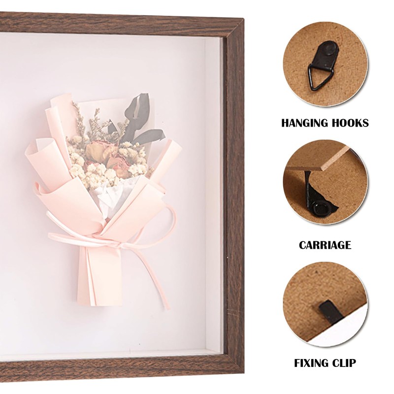 Shadow Box Frame Deep Wood - Display Box 4 X