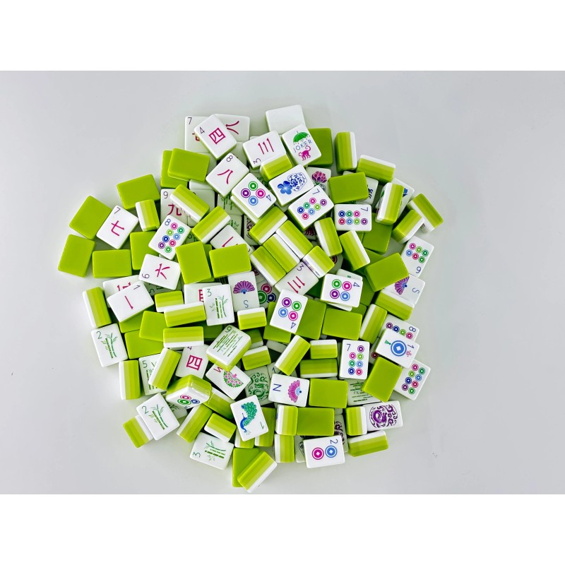 Green American Mahjong Set 160 Acrylic Tiles Ready for 2026