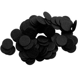 Playfully Ever After 1 Inch Black 100pc Stiff Felt Circles