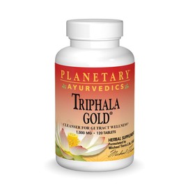 Planetary Herbals Triphala Gold 1000mg Extra Strength Ayurvedic - 120 Tablets