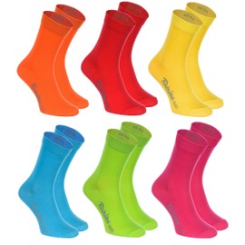 Rainbow Socks – Women's Men's Classic Colourful Cotton Socks - 39/41