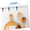 BUGUUYO 12pcs Multi Purpose S Hooks Plastic Clip Hangers for