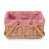 PICNIC TIME Farmhouse Basket, Wicker Basket, Empty Basket, Small Picnic