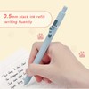 UIXJODO Cat Pens, 4 Pcs 0.5mm Cute Kawaii Black Ink