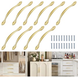 Tiradores para Cajones, 10 Piezas Manijas para Gabinetes, Jaladeras para Cajones Agarraderas Tiradores para Gabinete, Jaladera con Tornillos de Instalación para Mueble para Cocina, Baño y Dormitorio