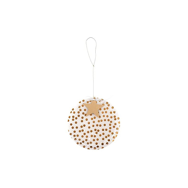Räder Circle Ornaments Set of 2 Gold Star Modern Minimalist