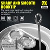 Inline Single Hooks Kit, 185pcs Single Replacement Hooks for Hard