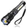 Dual Light Source Flashlight Portable High Brightness Light Outdoor Telescopic