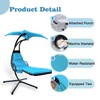 Outdoor Hanging Lounge Chair Replacement Cushion Cover and Umbrella Fabric,