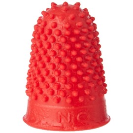Quality Rubber Thimblette Rubber for Note-counting Page-turning Size 00 Very Small Red Ref 265460 [Pack of 10] - Multicolor