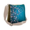 Ambesonne Japanese Messenger Bag, Sakura Bloom Pattern, Unisex Cross-body