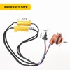 gopupu 2Pcs 3157 4157 T25 Load Resistor Fix Hyper Flash,