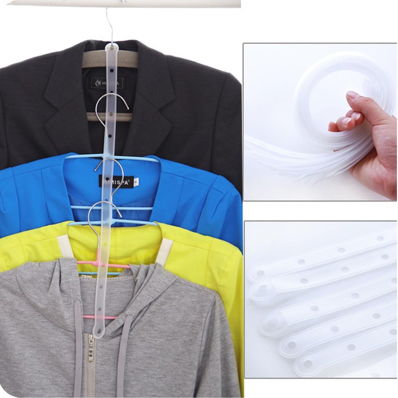 ArrErr 30 Pack Hanger Display Strip Extender Room-Saving 18'' 13