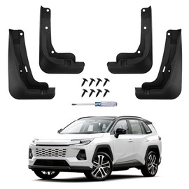 Aletas para guardabarros sin perforación para Toyota RAV4 SUV 2026 2027, juego de aletas para guardabarros resistentes delanteras y traseras para todos los climas para versiones LE XLE Limited SE XSE