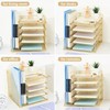 AUPSEN Desk Organizer with File Holder, 5 Trays Paper Letter