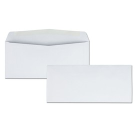 Quality Park #10 Envelopes, 4-1/8 x 9-1/2 Inches, 24 lb White, Gummed, 500 per Box (QUA90020)