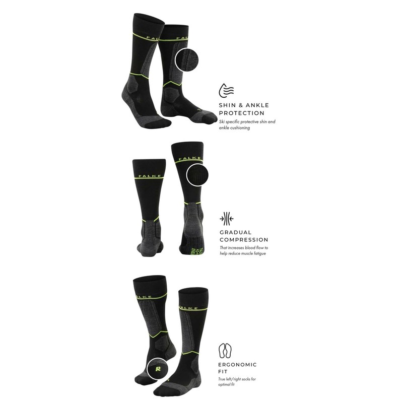 FALKE Men's SK Energizing Wool M Kh Breathable With Compression