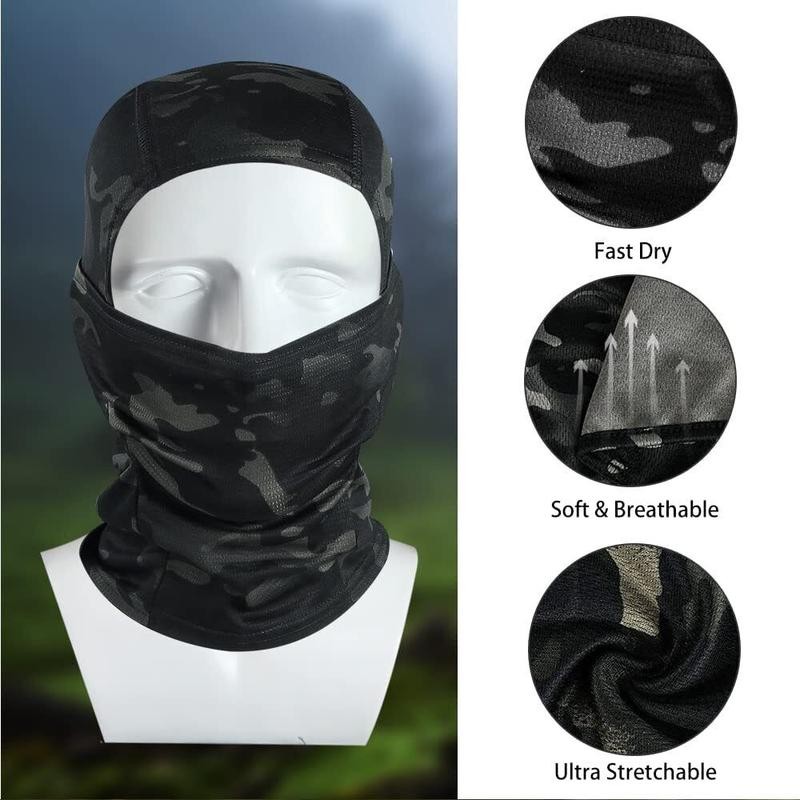 Camo Balaclava Full Face Mask UV Protection Tactical Shiesty Mask