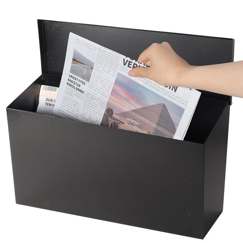 Wall-Mount Mailbox for Outside,Galvanized Steel Metal Post Box,Large Capacity Mail