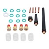 26Pcs TIG Welding Torch Tool Glass Cup Gas Lens Welding