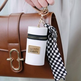 Lip Balm Case Lipstick Key Ring Holder Pouch Case / 립밤 케이스 립스틱 키링 홀더 파우치 케이스