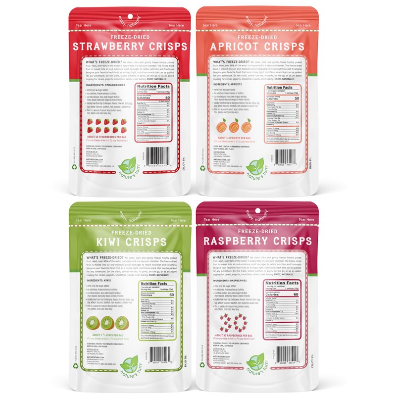 Nature’s Turn Freeze-Dried Fruit Crisps – Healthy, Gluten-Free, Crispy &