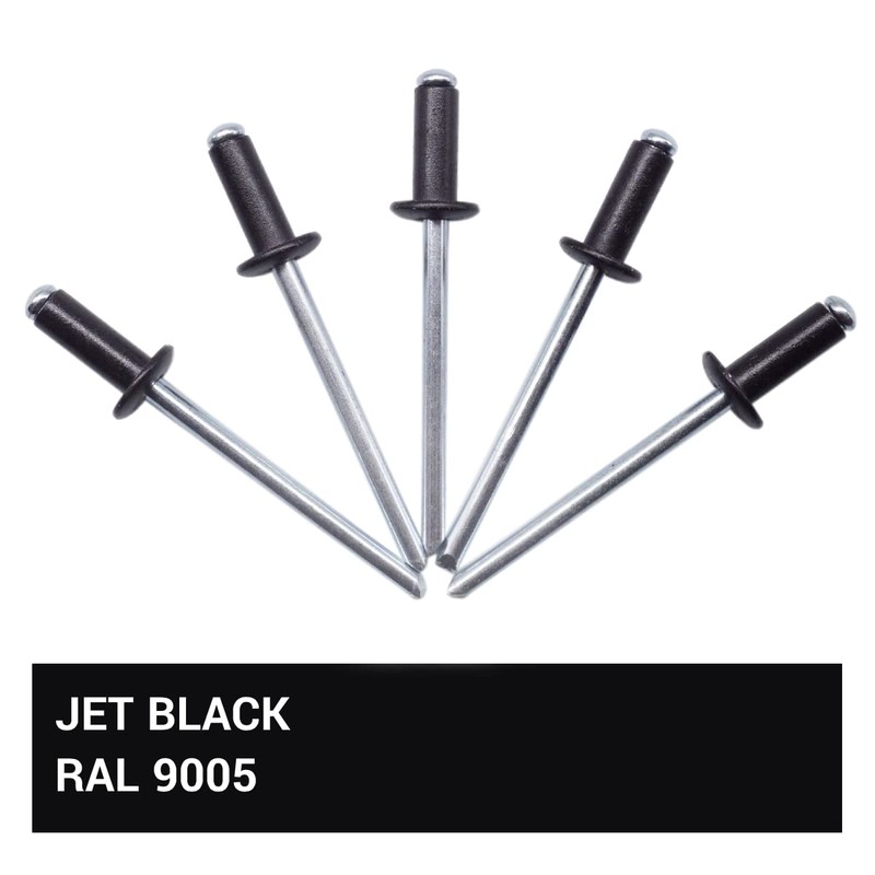 Pack of 100 Painted Blind Rivets 4.0 x 10 mm,