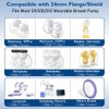 2PCS Flange Insert 17mm Compatible with Momcozy S12 Pro/S9 Pro/S12/Medela/Spectra/Bellababy/Lansinoh