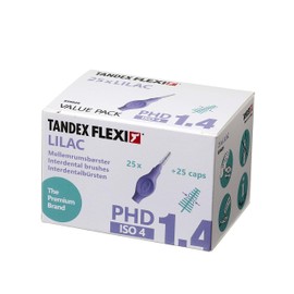 Tandex Flexi 25 Interdental Brushes - Lilac 1.4mm - Pack of 4