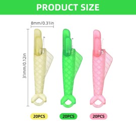 VEHYEGOI 60 Pieces Of Fish-Shaped Needle Threaders, Creative Needle Threaders, Sewing Machine Accessories, Clothing Sewing Accessories, Needle Threading Tools