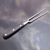 Barbecue Fork with Wooden Handle Stainless Steel Multifunction Nonstick Barbecue