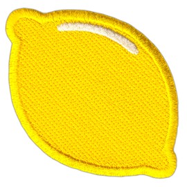 Lemon Citrus Yellow Iron-On or Sew On Patch Iron-On Clothes Embroidered Iron-On Patch Applique Patch Size 7.0 x 4.8 cm