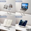 Acrylic Book Stand for Reading, Adjustable Book Holder with 360°