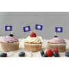 JBCD Virginia Toothpick Flag Mini Small Cupcake Topper Flags, 100