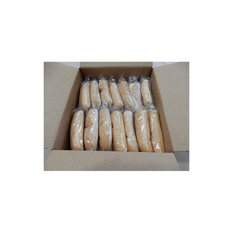 Gonnella Baking Company Individually Wrapped Plain Hot Dog Bun, 1.5