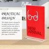 2 Pieces Table Stand, Acrylic Photo Stand, Vertical Desktop Stand,