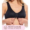 Carole Martin Full-Freedom Comfort Front Closure Bra for Women, Wireless