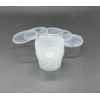 GSL 50 x Hinged Lid Plastic Round Food Grade Storage