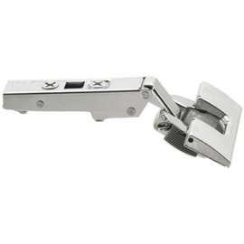 Blum 71T5590B Clip Top Overlay INSERTA Cabinet Door Hinge with 120-Degree Opening Angle and Self Closing Function - Nickel