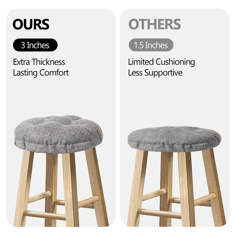 Sunlit Bar Stool Covers - Set of 2 Round Bar