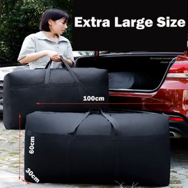 180L Storage Bag, Extra Large Storage Bag Heavy Duty, Waterproof 600D King Size Duvets Storage Bag, Thick Oxford Quilt Storage Bags with Zipper and Handle For Pillows,Bedding,Down Jacket