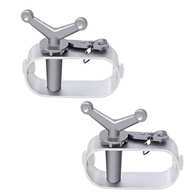 YUSUKEGU Pool Cover Winch for Above Ground Swimming Winter Ratchet Rust-Proof Aluminum Replacements Pool Cover (Pack of 2)